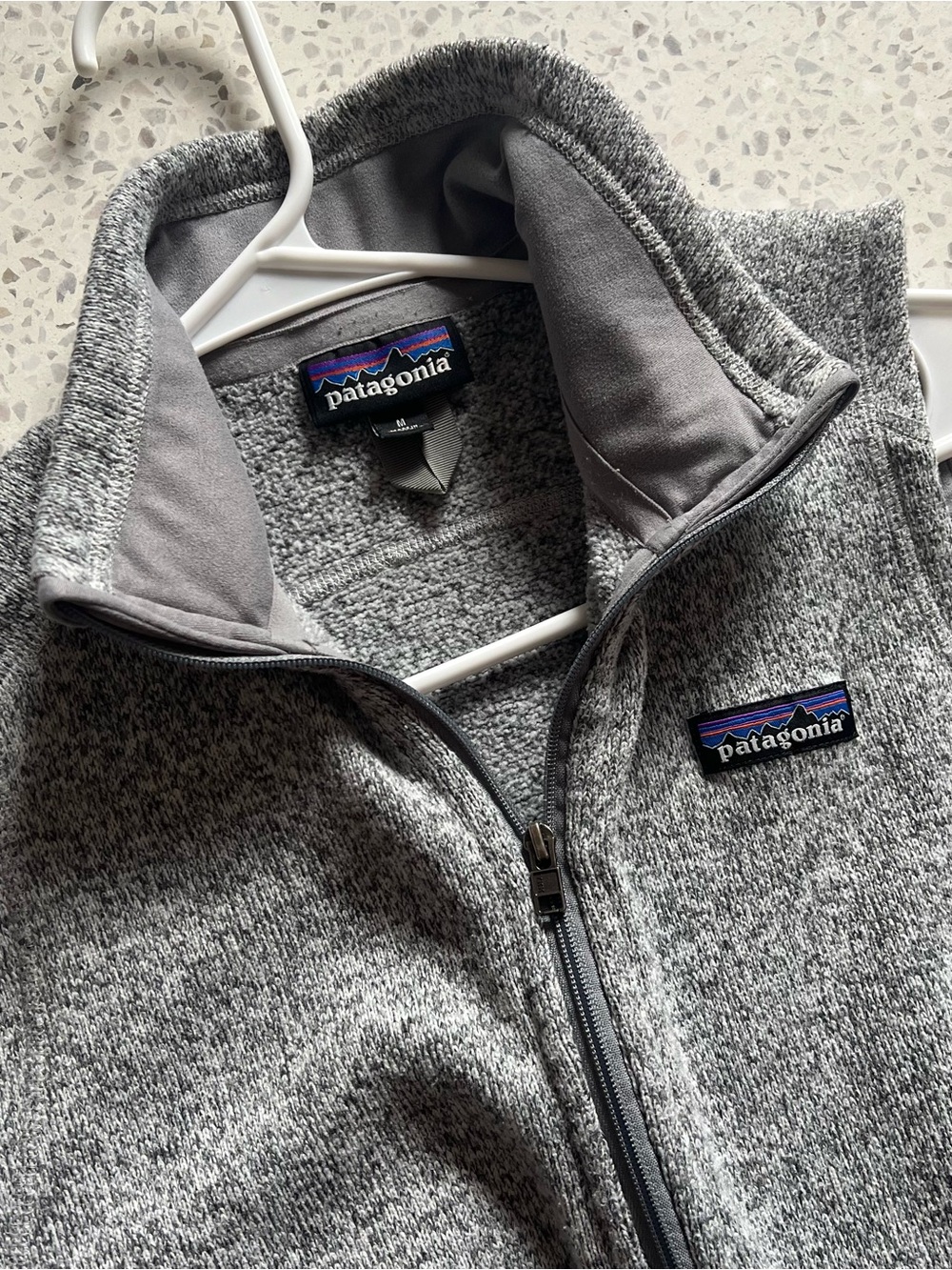 Patagonia Women Better Sweater Fleece Vest Full-Zip Medium Birch White - Picture 7 of 7